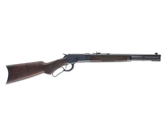 The Winchester 1892 Trapper Takedown sports Marble's gold bead front sight 